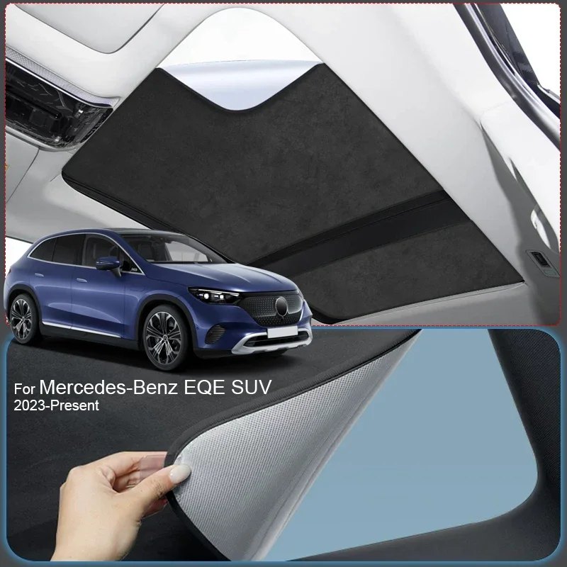 Car Suede Fabric Electrostatic Adsorption Sunroof Sunshade Anti-UV Heat Insulation Skylight For MERCEDES-BENZ EQE SUV 2023-2026
Car Suede Fabric Electrostatic Adsorption Sunroof Sunshade Anti-UV Heat Insulation Skylight For MERCEDES-BENZ EQE SUV 2023-2026