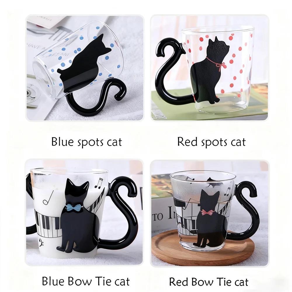 Cat Tail Coffee Cup Handgrip Animal Shaped Glass Cup Milk Water Mugs Juice Cup Couple's Glass Cup Creative Drinkware
Cat Tail Coffee Cup Handgrip Animal Shaped Glass Cup Milk Water Mugs Juice Cup Couple's Glass Cup Creative Drinkware