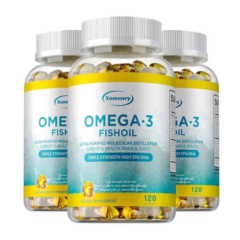 Omega 3 Fish Oil Supplement - Helps Maintain Heart and Brain Health, and Promotes Healthy Skin, Hair, and Nervous System
Omega 3 Fish Oil Supplement - Helps Maintain Heart and Brain Health, and Promotes Healthy Skin, Hair, and Nervous System