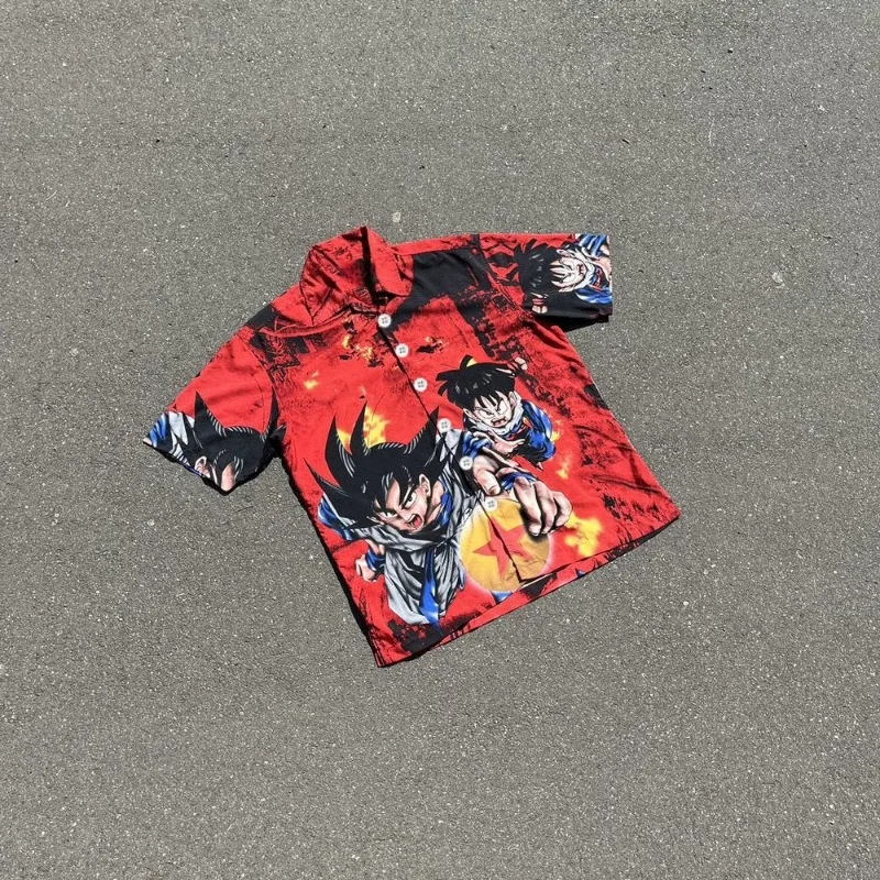2026Summer Dragon Ball Super Saiyan Goku Turn-down Collar Shirt Men Oversized Big Tall Quick Dry Fitness Street Casual Print Tee
2026Summer Dragon Ball Super Saiyan Goku Turn-down Collar Shirt Men Oversized Big Tall Quick Dry Fitness Street Casual Print Tee