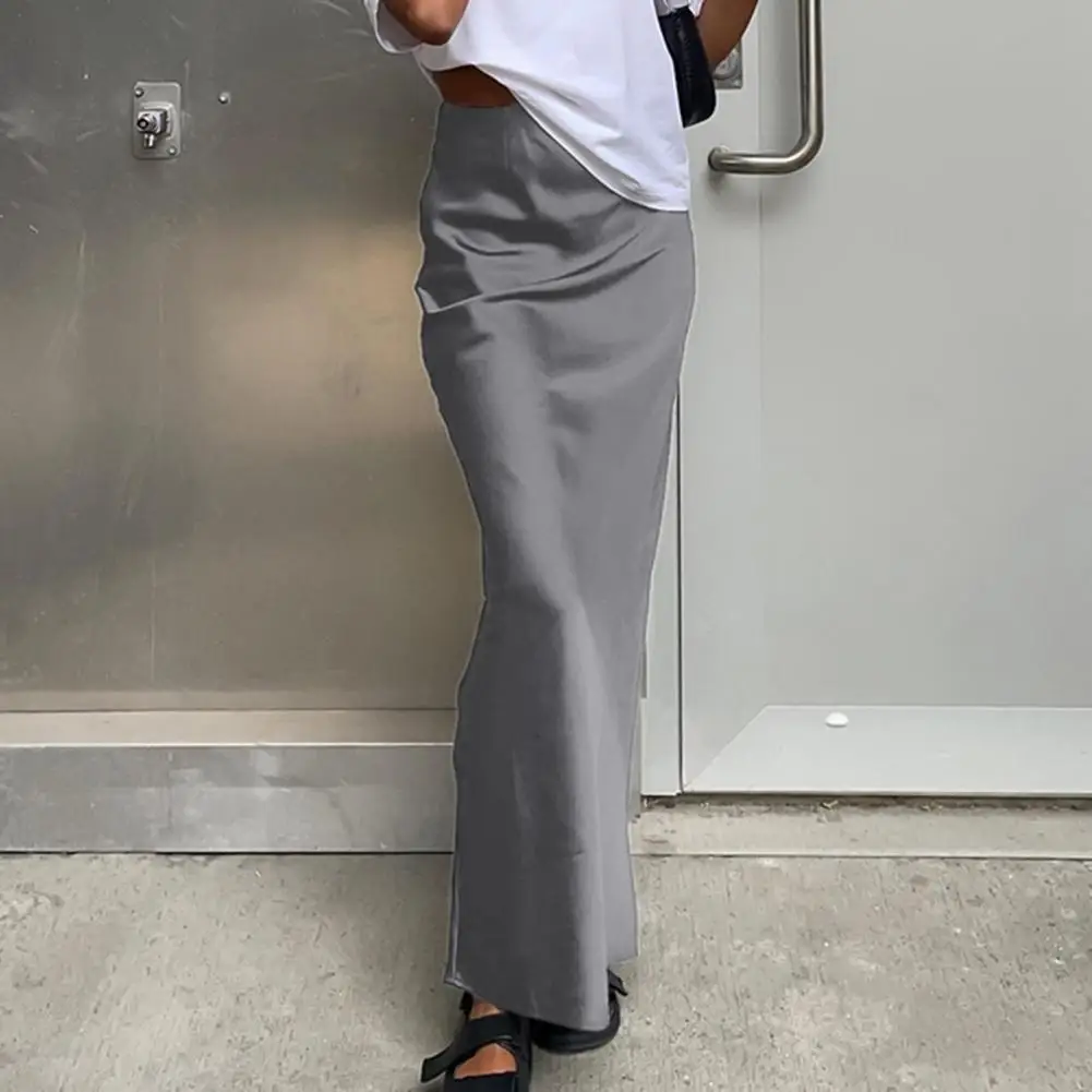 Women Satin Skirt High Waist Midi Long Skirt Slim Wrap Hip A-line Faux Silk Skirts For Spring Summer Streetwear
Women Satin Skirt High Waist Midi Long Skirt Slim Wrap Hip A-line Faux Silk Skirts For Spring Summer Streetwear