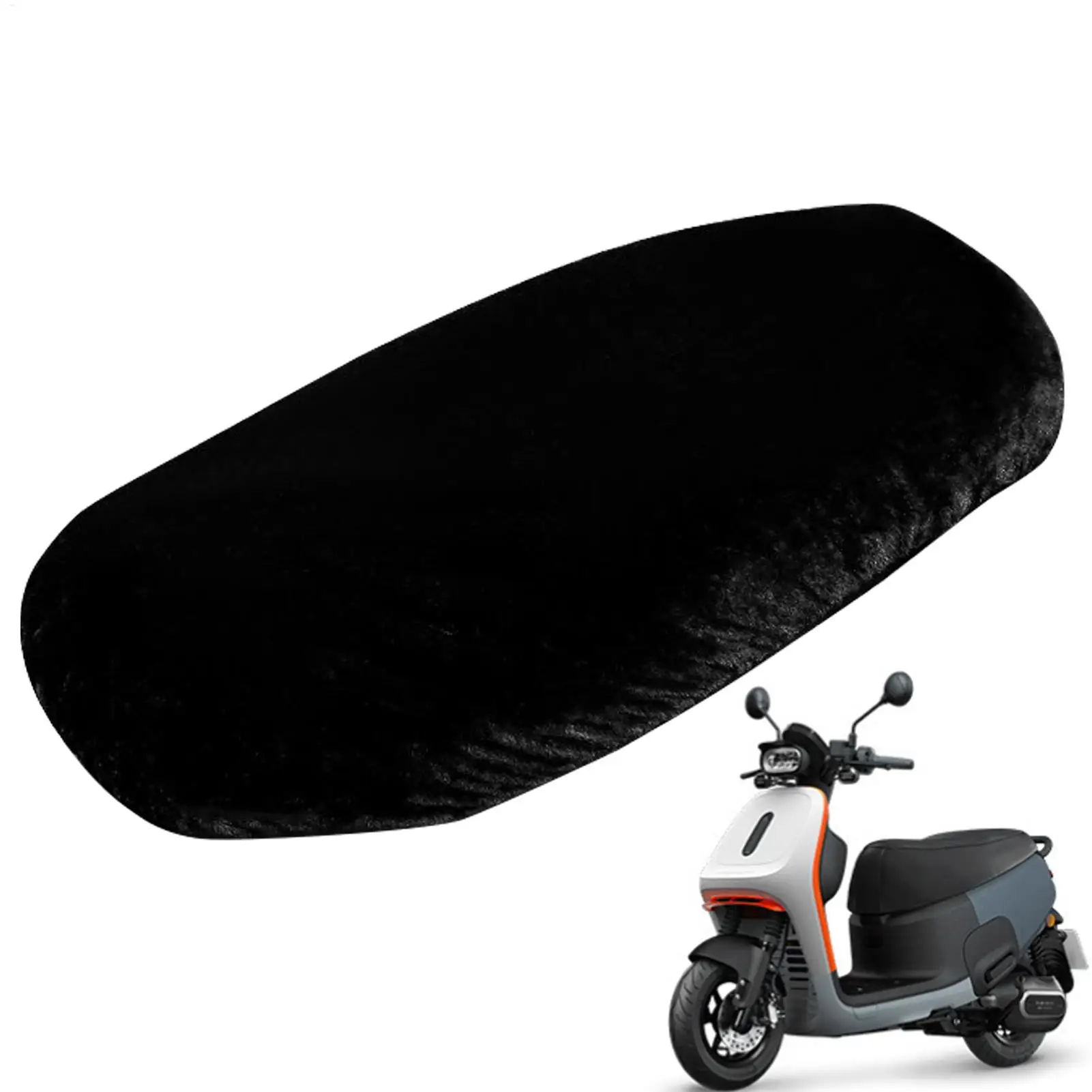 Чехол на сиденье мопеда, плюшевый теплый чехол на сиденье, удобная защита для езды на велосипеде для квадроцикла, мопеда, скутера, приключений, снега, холодной погоды 
Чехол на сиденье мопеда, плюшевый теплый чехол на сиденье, удобная защита для езды на велосипеде для квадроцикла, мопеда, скутера, приключений, снега, холодной погоды