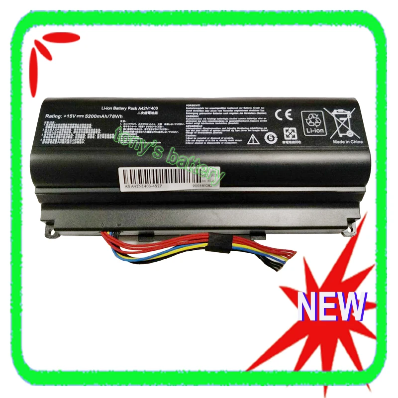 Новый аккумулятор для ноутбука A42N1403 ASUS ROG G751 G751JM G751JT G751JT-CH71 G751J-BHI7T25 G751JY GFX71JY GFX71JT A42LM93 A42LM9H
Новый аккумулятор для ноутбука A42N1403 ASUS ROG G751 G751JM G751JT G751JT-CH71 G751J-BHI7T25 G751JY GFX71JY GFX71JT A42LM93 A42LM9H