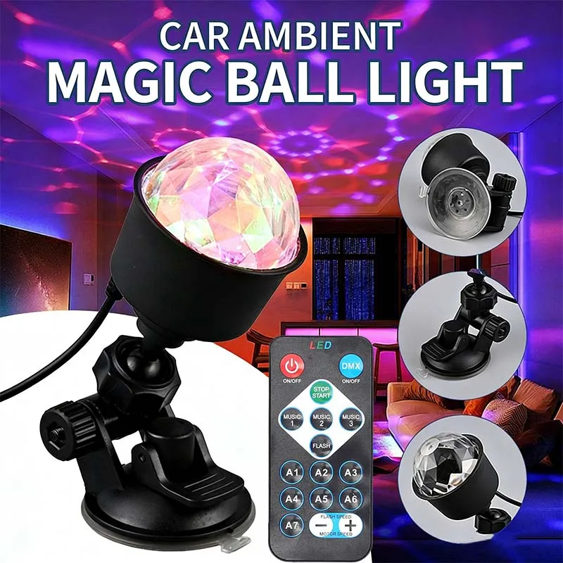 USB Car LED Atmosphere Lamp Stage Disco Light RGB Night Light with Auto Rotation for Car Festival Decoration Projector Light
USB Car LED Atmosphere Lamp Stage Disco Light RGB Night Light with Auto Rotation for Car Festival Decoration Projector Light