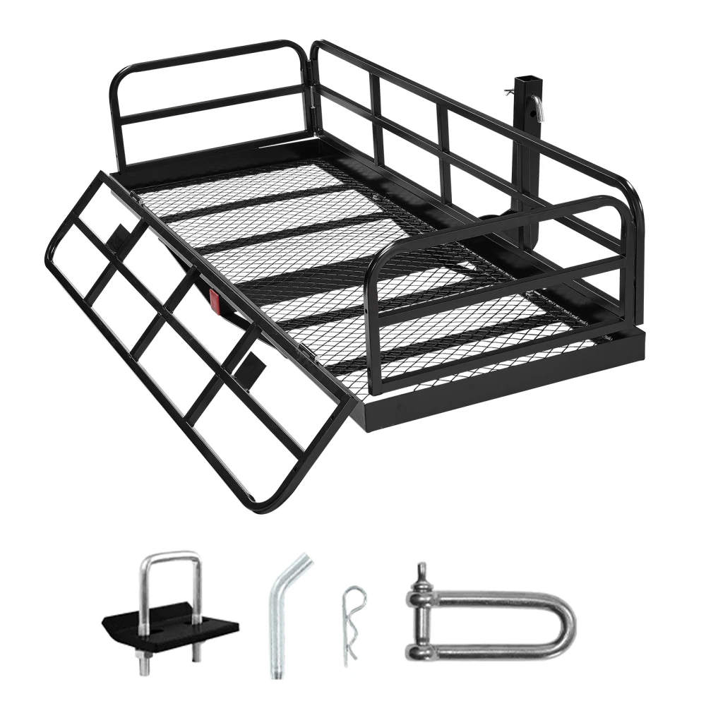 Foldable Trailer Cargo Rack, 500 Lb Load Capacity, Large Storage Space, Durable Design, Rust-resistant, Easy To Assemble, Install, and Disassemble, Compatible with 2-inch Receivers.
Foldable Trailer Cargo Rack, 500 Lb Load Capacity, Large Storage Space, Durable Design, Rust-resistant, Easy To Assemble, Install, and Disassemble, Compatible with 2-inch Receivers.