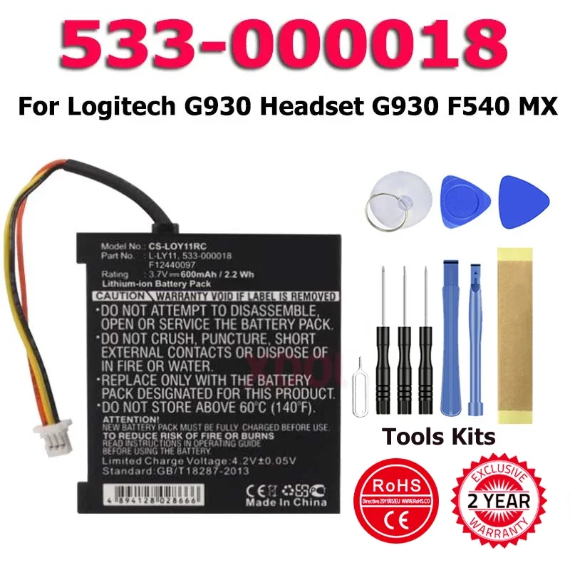 Новый аккумулятор для телефона 533-000018 для Logitech G930, игровая гарнитура G930, гарнитура G930, фотобатарея F540 MX
Новый аккумулятор для телефона 533-000018 для Logitech G930, игровая гарнитура G930, гарнитура G930, фотобатарея F540 MX