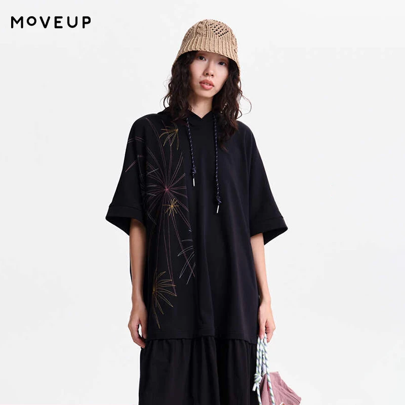 MOVEUP Knit Dress 2026 Spring New Hooded Batwing Sleeve Firework Embroidered Patchwork Hem Leisure Dress For Women 3ELC11312
MOVEUP Knit Dress 2026 Spring New Hooded Batwing Sleeve Firework Embroidered Patchwork Hem Leisure Dress For Women 3ELC11312