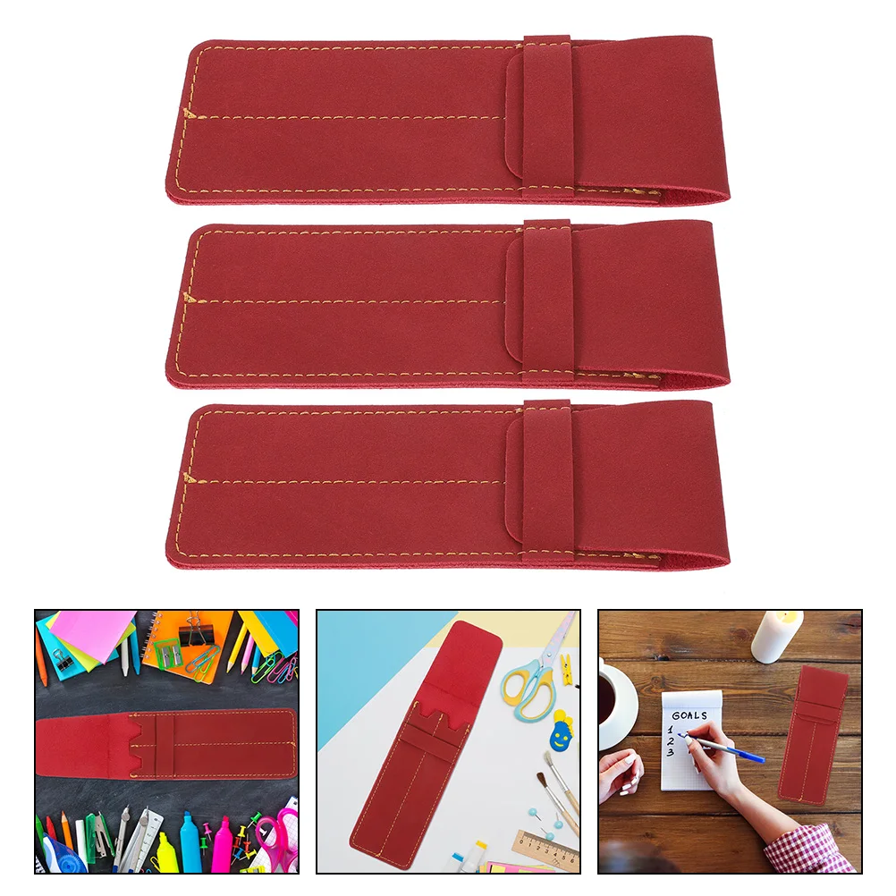 3pcs Pen Sleeve For Fountain Ballpoint Pens, Premium Pen Pouch Organizer Holder, Compact Writing Accessory Storage Bag 
3pcs Pen Sleeve For Fountain Ballpoint Pens, Premium Pen Pouch Organizer Holder, Compact Writing Accessory Storage Bag