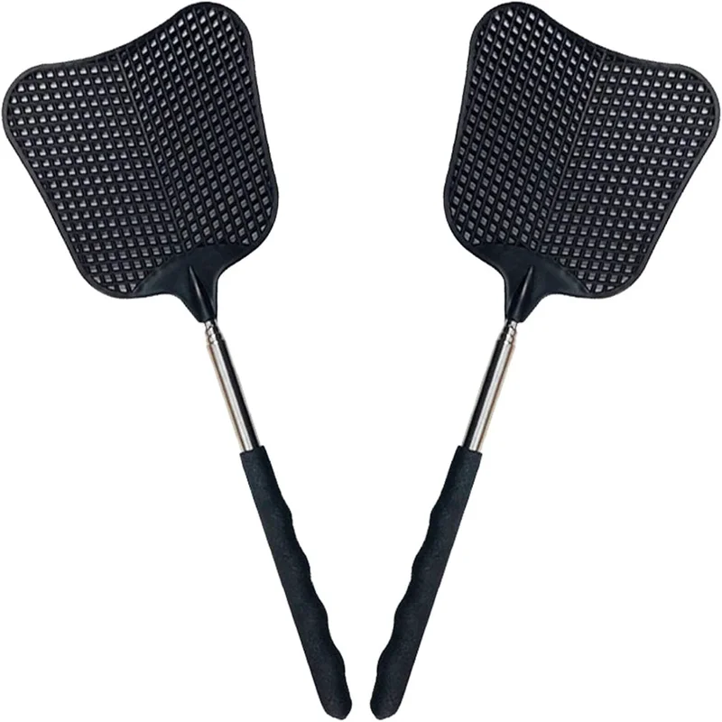 Telescopic Fly Swatters, Durable Plastic Fly Swatter Heavy Duty Set, Flyswatter with Stainless Steel Handle for Indoor/Outdoor/C
Telescopic Fly Swatters, Durable Plastic Fly Swatter Heavy Duty Set, Flyswatter with Stainless Steel Handle for Indoor/Outdoor/C