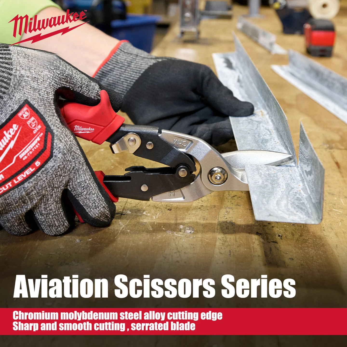 Milwaukee Right, left, right aviation shears, heavy-duty metal plate cutting, HVAC building 4932499011/4932499014/4932499018
Milwaukee Right, left, right aviation shears, heavy-duty metal plate cutting, HVAC building 4932499011/4932499014/4932499018