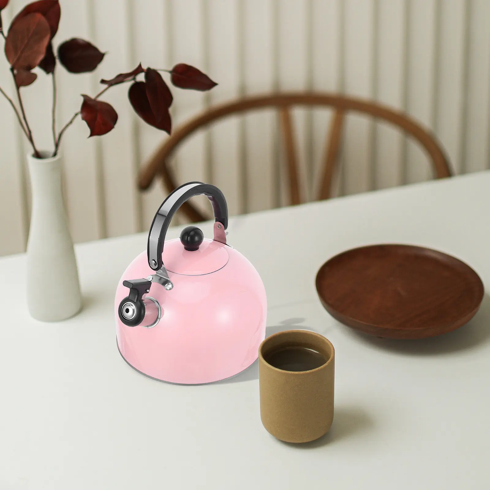 Чайник со свистком 3 л из нержавеющей стали для плиты, с откидной ручкой, эффективное кипячение, безопасный захват для горячей воды, кофе, чая
Чайник со свистком 3 л из нержавеющей стали для плиты, с откидной ручкой, эффективное кипячение, безопасный захват для горячей воды, кофе, чая