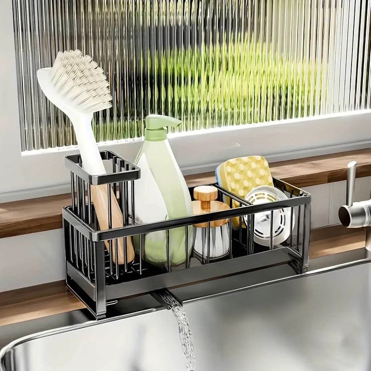 Kitchen Sink Caddy, Stainless Steel Sink Caddy, Dish Brush Holder, Sponge Holder
Kitchen Sink Caddy, Stainless Steel Sink Caddy, Dish Brush Holder, Sponge Holder