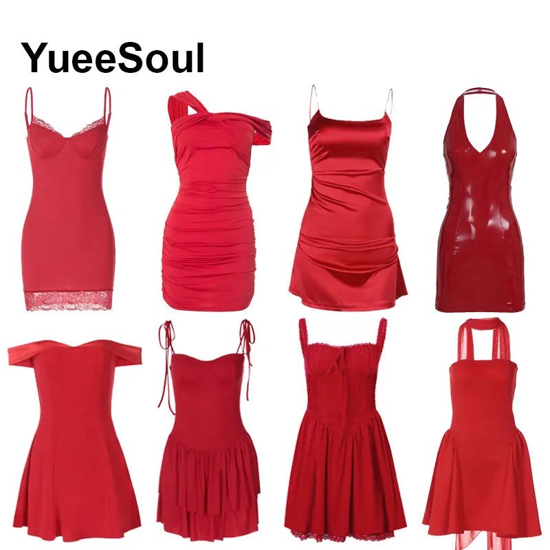 Red Mini Dress 2025 Summer New Y2K Wedding Party Club Casual High Street Women Dresses Sleeveless Slim Sexy Female Clothing
Red Mini Dress 2025 Summer New Y2K Wedding Party Club Casual High Street Women Dresses Sleeveless Slim Sexy Female Clothing