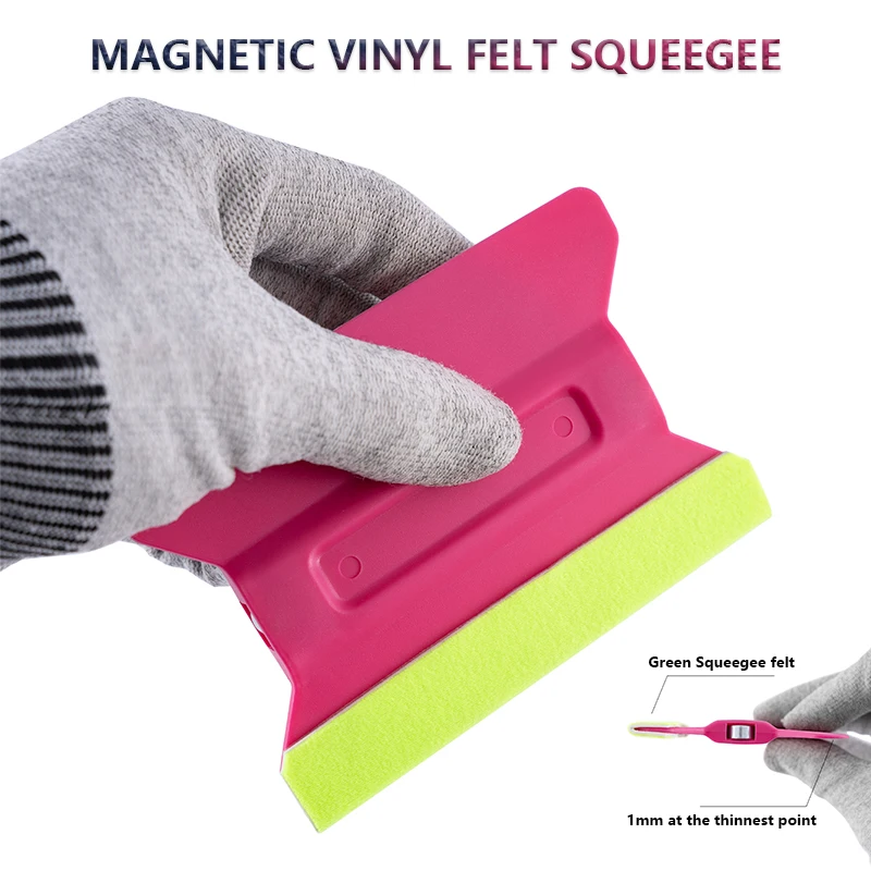 Car Vinyl Felt Squeegee With Magnet for Car Scratch-Free Applicator Car Window Tint Tool Applicator Air Bubble Removal Scraper
Car Vinyl Felt Squeegee With Magnet for Car Scratch-Free Applicator Car Window Tint Tool Applicator Air Bubble Removal Scraper