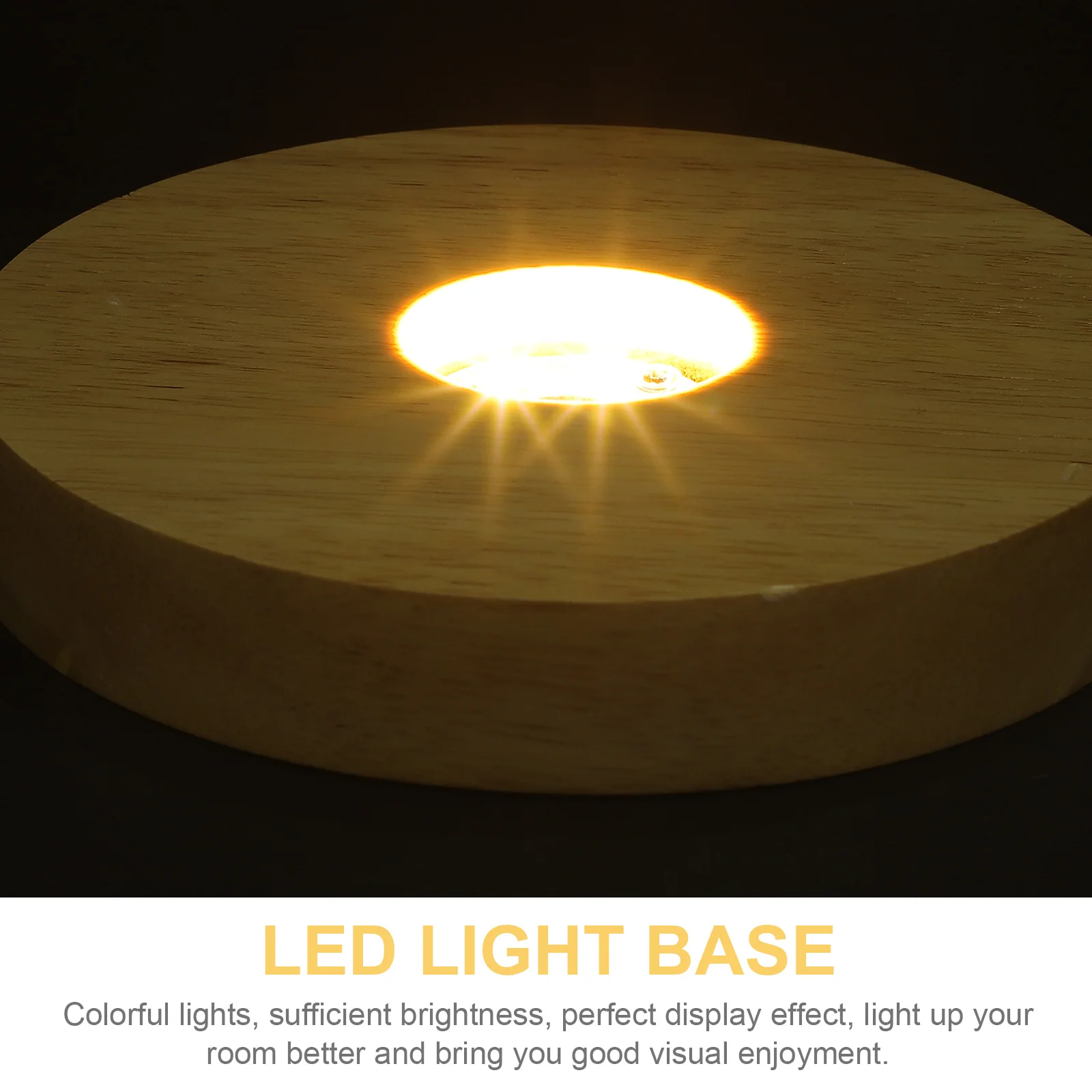 Rubber Wood Lamp Holder LED Light Base 5cm Wide 2cm Thick Warm Glow USB Charging Night Light for Crystal Display
Rubber Wood Lamp Holder LED Light Base 5cm Wide 2cm Thick Warm Glow USB Charging Night Light for Crystal Display