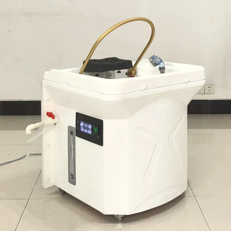 Hair treatment shampoo bed water circulation fumigation movable instant hot shampoo basin for beauty salons
Hair treatment shampoo bed water circulation fumigation movable instant hot shampoo basin for beauty salons