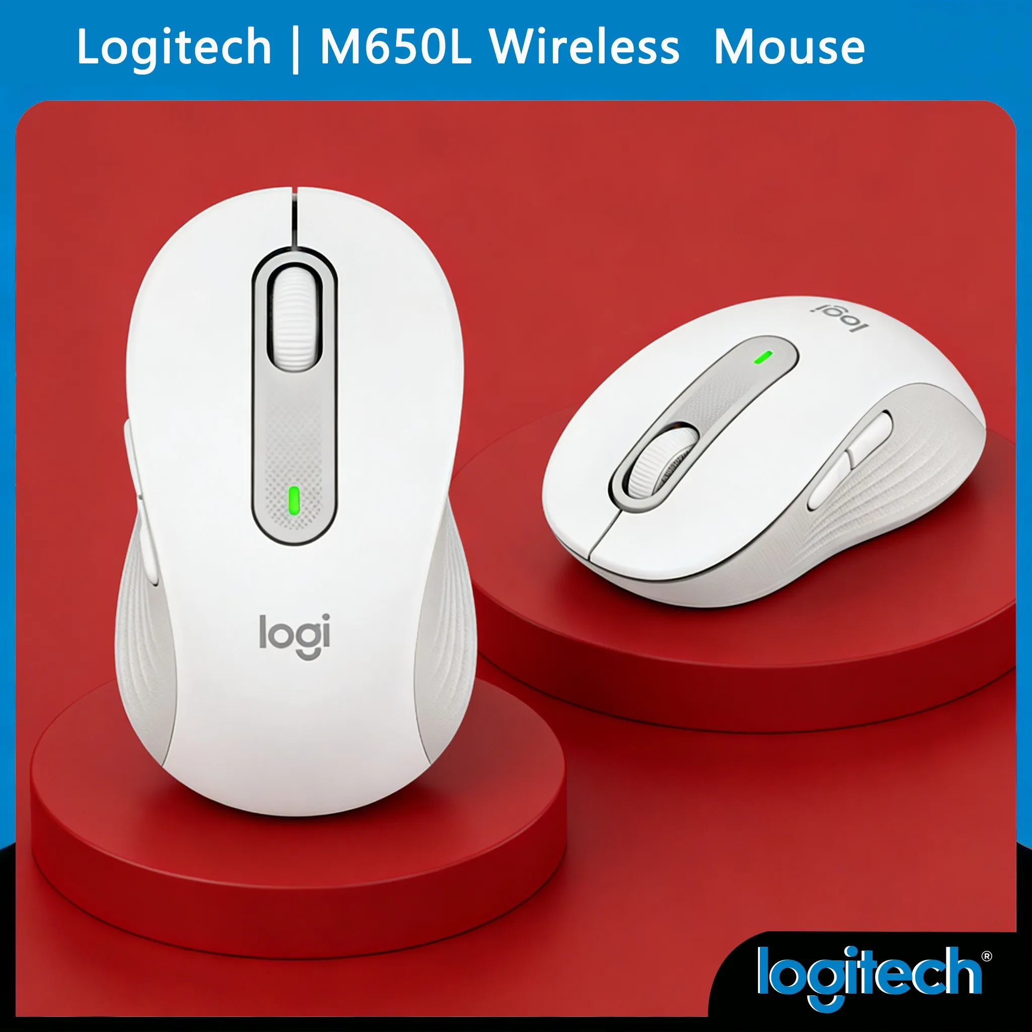 Logitech M650/M650L High Precision Study Mouse - Precise for Note-Taking