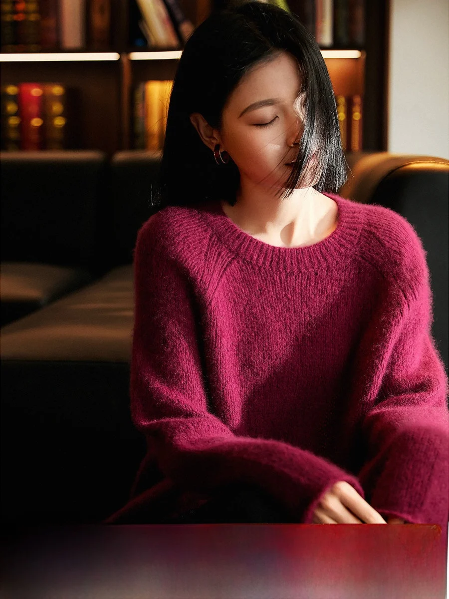 Розово-фиолетовый свитер Nana Self Kept Kangbole Camere 26 New Year Luxury Soft Coarse Knitted, женский, свободного кроя, повседневный, вязаный крупной вязкой
Розово-фиолетовый свитер Nana Self Kept Kangbole Camere 26 New Year Luxury Soft Coarse Knitted, женский, свободного кроя, повседневный, вязаный крупной вязкой