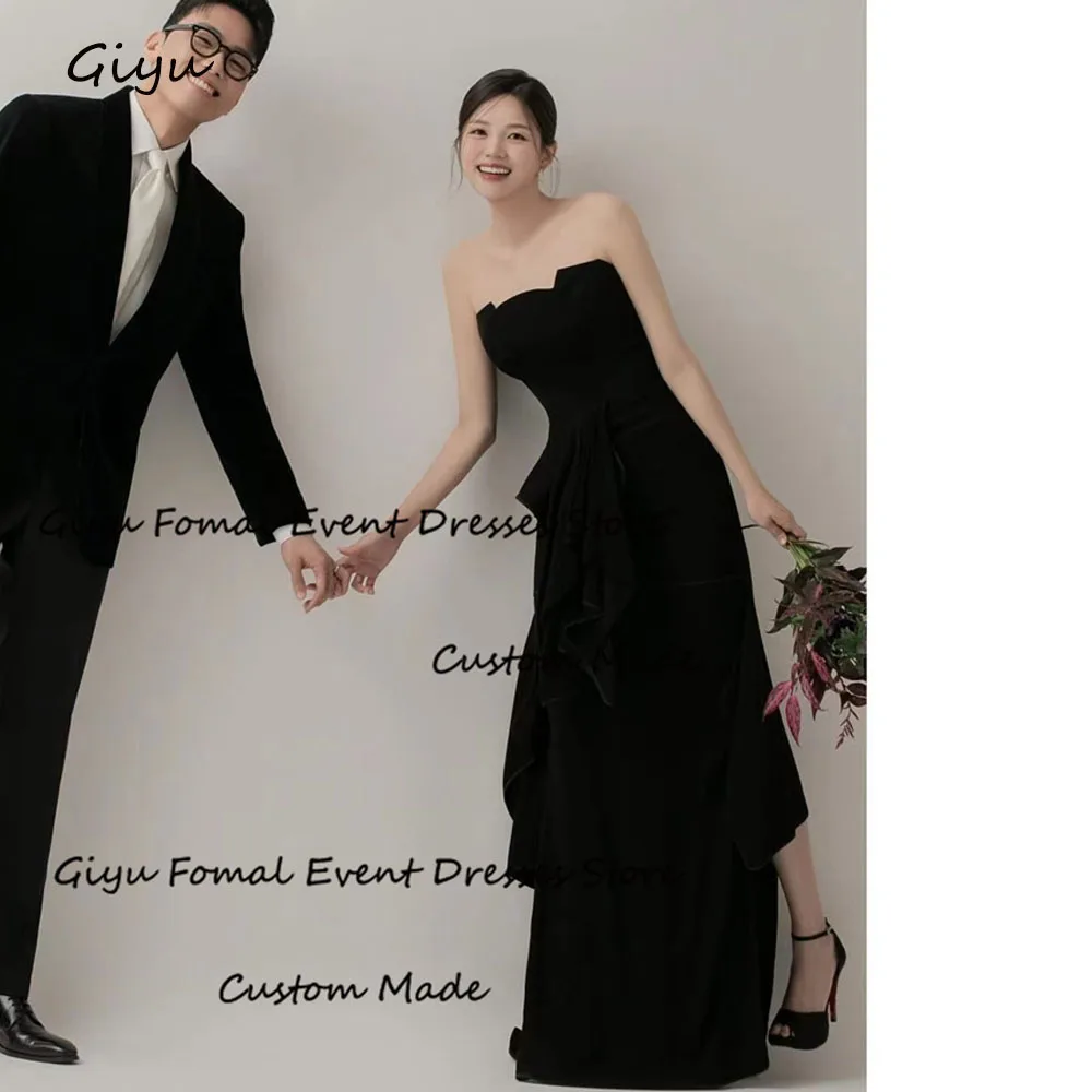 Giyu Simple Black Korea Wedding Dress Photoshoot Strapless Floor-Length Evening Gown Dress Birthday Party Dress
Giyu Simple Black Korea Wedding Dress Photoshoot Strapless Floor-Length Evening Gown Dress Birthday Party Dress