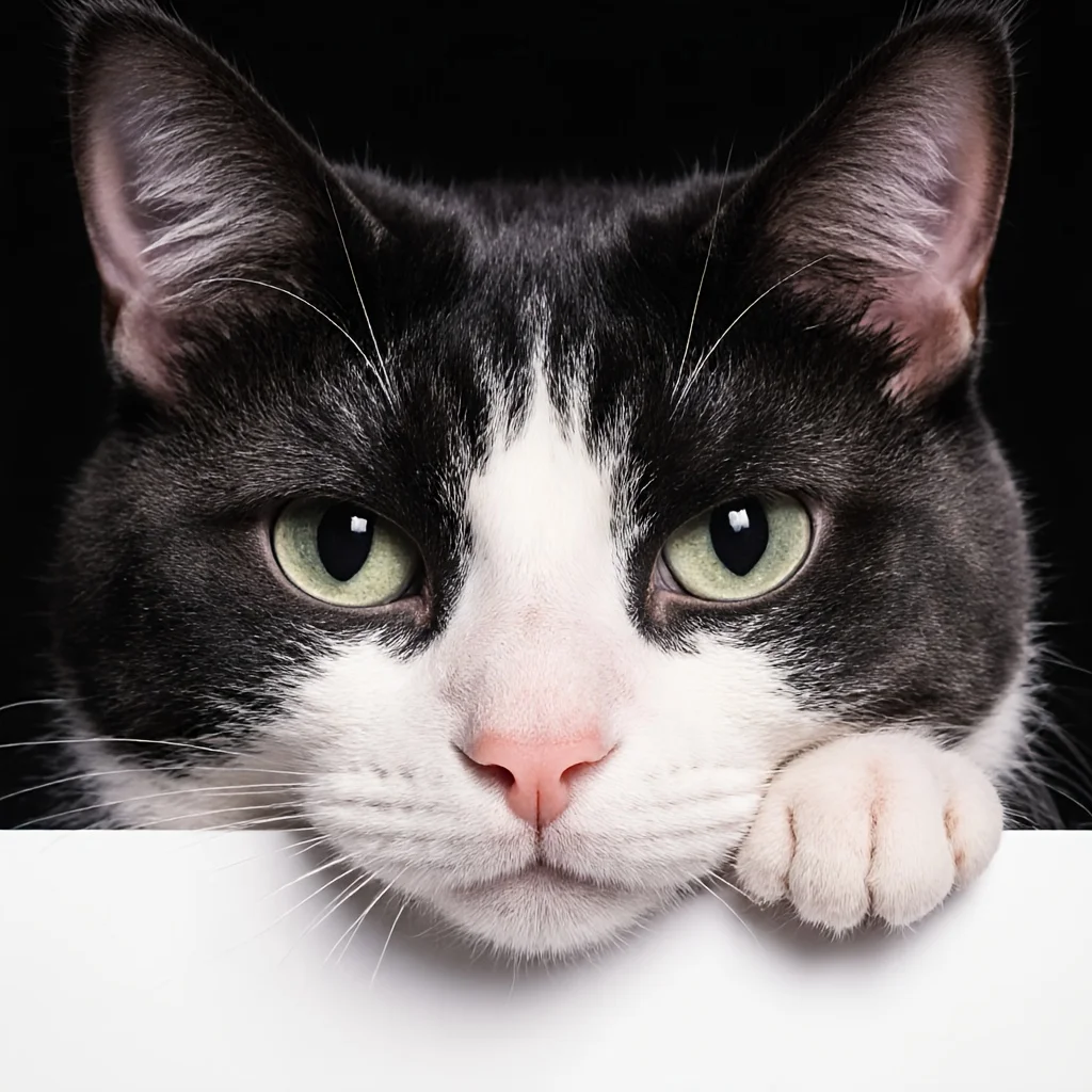 1pc Black White Cat Green Eyes Pink Nose Vinyl Sticker, Waterproof Decal for Car Windows Laptops Helmets Skateboards
1pc Black White Cat Green Eyes Pink Nose Vinyl Sticker, Waterproof Decal for Car Windows Laptops Helmets Skateboards