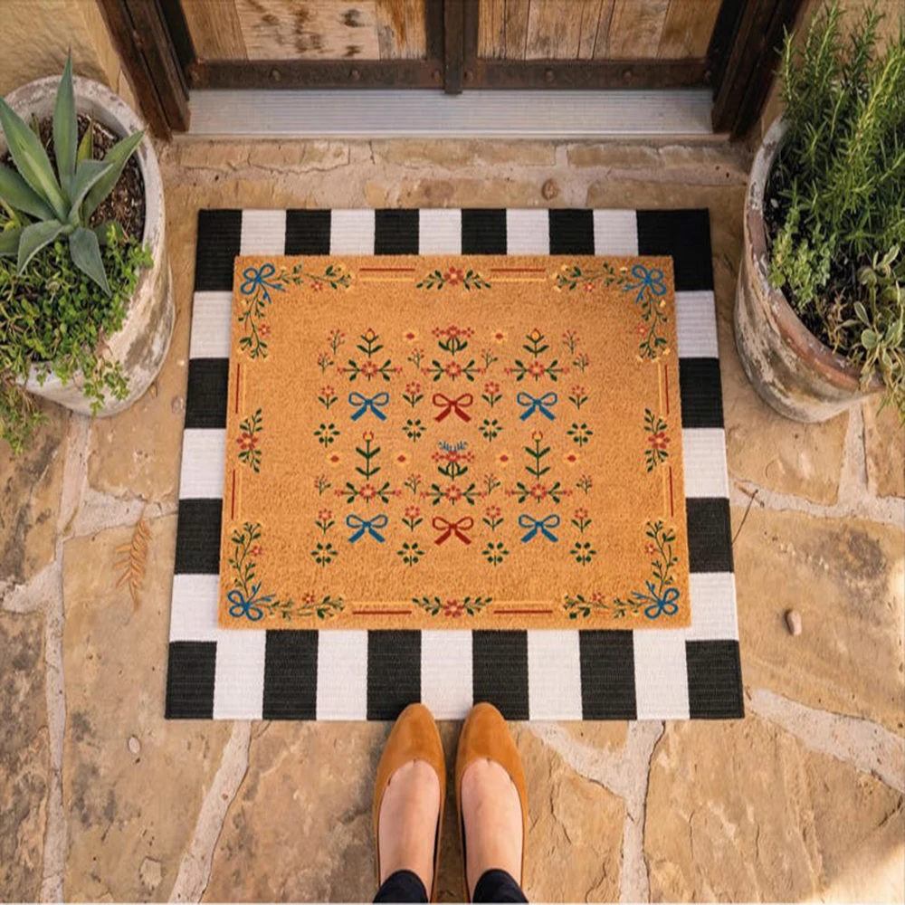 Boho Floral Welcome Mat Retro Poppy Doormat Scandinavian Botanical Home Decor Entrance Colorful Natural Coir Non Slip Rug
Boho Floral Welcome Mat Retro Poppy Doormat Scandinavian Botanical Home Decor Entrance Colorful Natural Coir Non Slip Rug