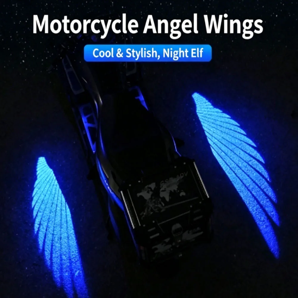 New Motorcycle Angel Wings Projection Light Universal LED Welcome Lamp Ground Atmosphere Light for Motorbike
New Motorcycle Angel Wings Projection Light Universal LED Welcome Lamp Ground Atmosphere Light for Motorbike