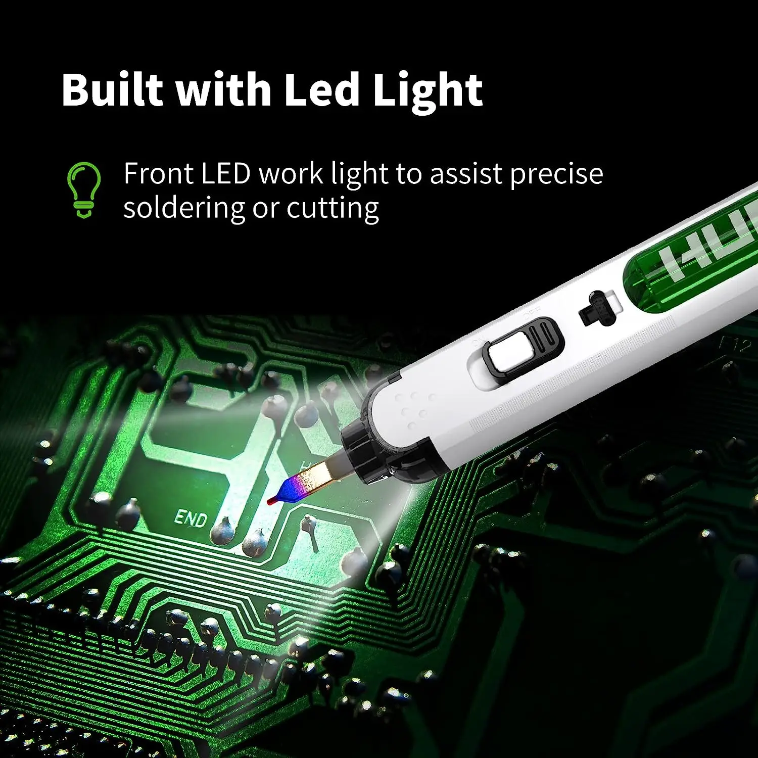 Huepar Cordless Soldering Iron Tool Welding Pen Portable Electrical Soldering Tool USB 5V 2000mAh 3 Second Heat Up Soldering Gun
Huepar Cordless Soldering Iron Tool Welding Pen Portable Electrical Soldering Tool USB 5V 2000mAh 3 Second Heat Up Soldering Gun
