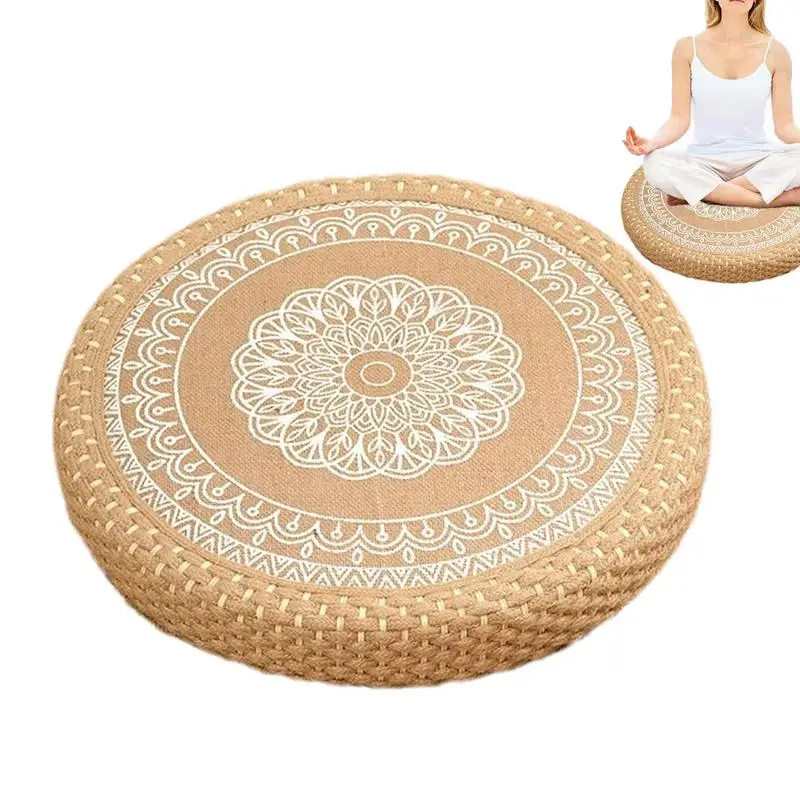 Japanese Floor Pillow Han-Woven Sitting Cushion Meditation Sitting Pillow Boho Round Seating Mat For Home Yoga Relaxation
Japanese Floor Pillow Han-Woven Sitting Cushion Meditation Sitting Pillow Boho Round Seating Mat For Home Yoga Relaxation