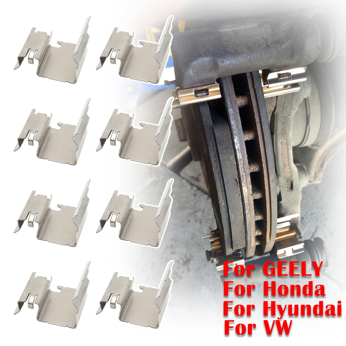 Car Brake Pad Fitting Shoe Hardware Shims Repair Kit Accessories Parts For Hyundai ACCENT VW TOUAREG Honda CR-V GEELY EMGRAND
Car Brake Pad Fitting Shoe Hardware Shims Repair Kit Accessories Parts For Hyundai ACCENT VW TOUAREG Honda CR-V GEELY EMGRAND