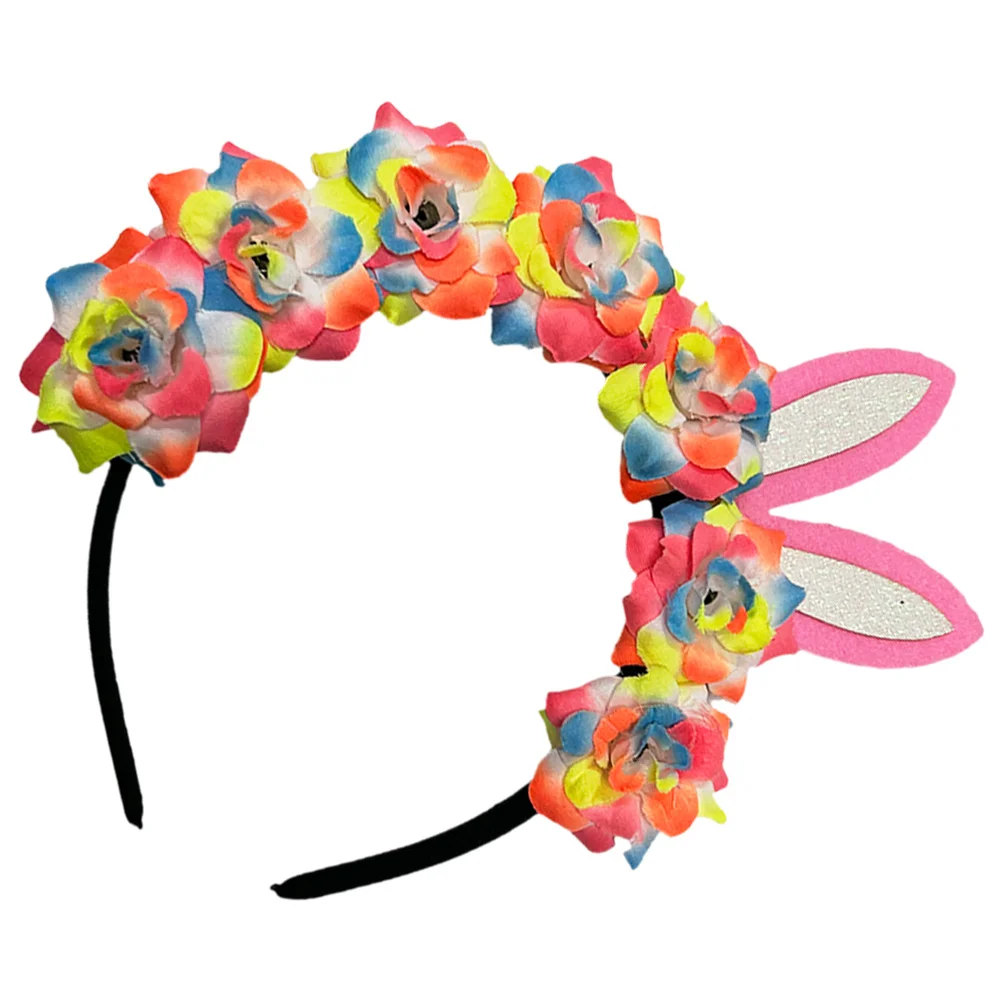 Cute Bunny Ear Headband with Flowers Women Hair Band for Easter Costume Party Festival Wear Comfortable Lightweight
Cute Bunny Ear Headband with Flowers Women Hair Band for Easter Costume Party Festival Wear Comfortable Lightweight