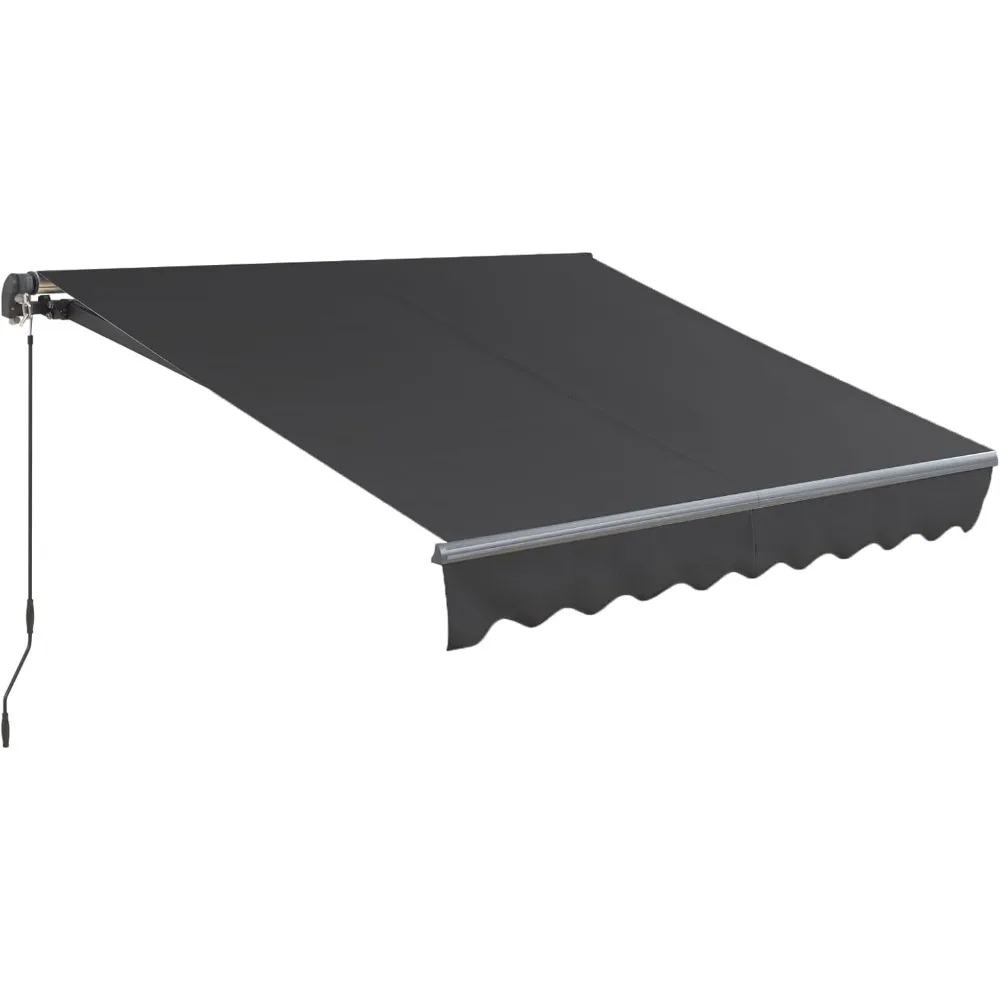 Manual Retractable Awning Patio Outdoor Awning Sunshade Shelter Retractable Aluminum UV Protection Waterproof (Black, 10 × 8 FT)
Manual Retractable Awning Patio Outdoor Awning Sunshade Shelter Retractable Aluminum UV Protection Waterproof (Black, 10 × 8 FT)