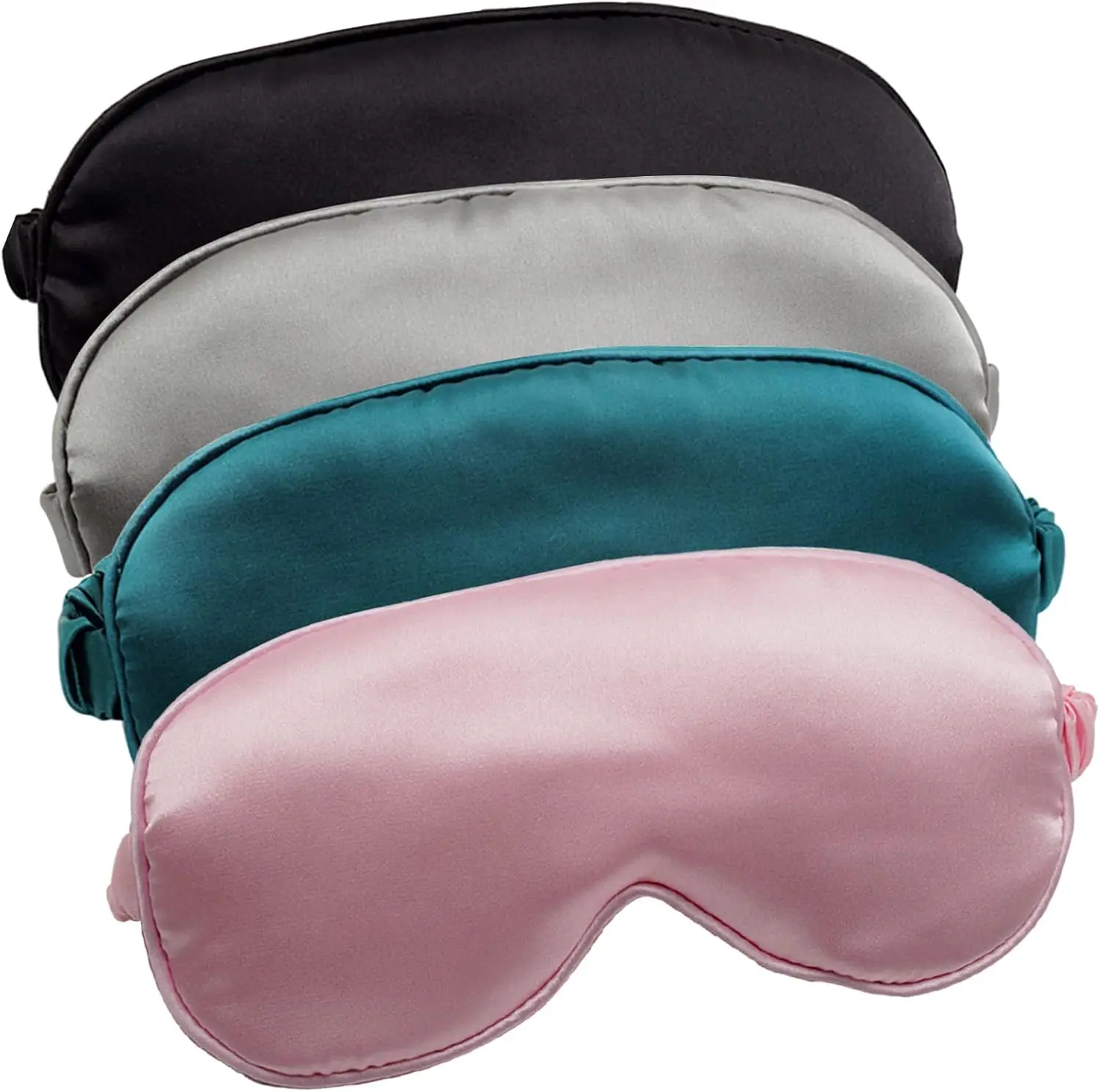 4 Pack Silk Sleep Mask Soft Satin Eye Cover Adjustable Strap Travel Nap Blindfold for Men Women
4 Pack Silk Sleep Mask Soft Satin Eye Cover Adjustable Strap Travel Nap Blindfold for Men Women