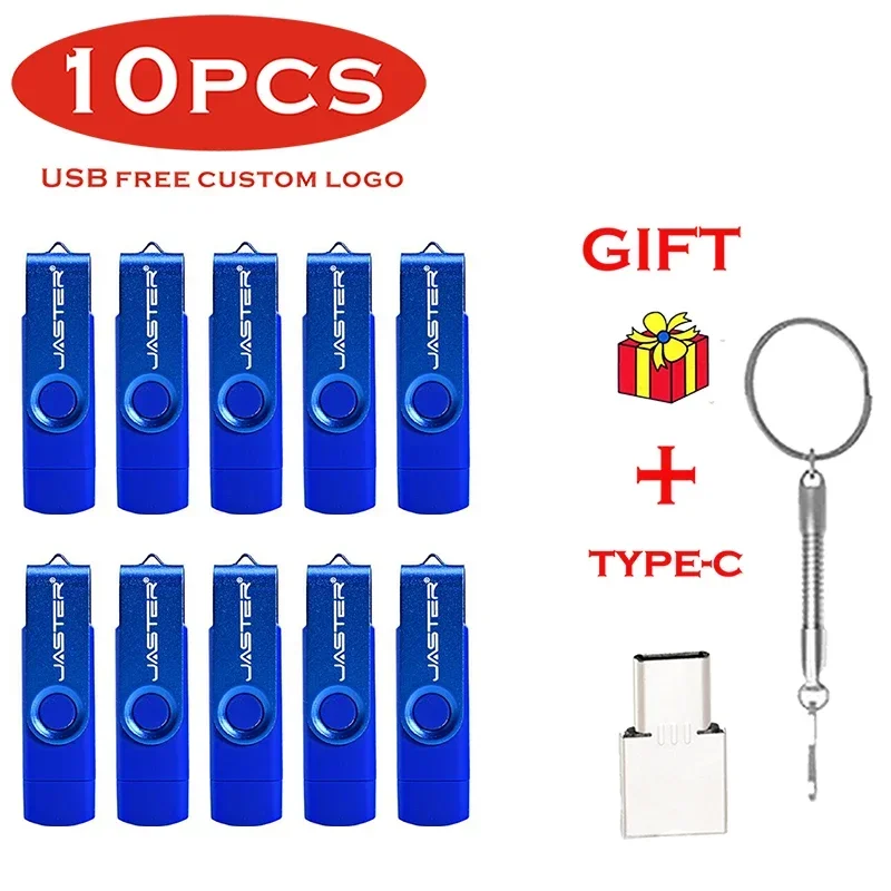 JASTER Brand New 10 PCS LOT USB Flash Drive 128GB 3 in 1 OTG Pen Drive Color USB 64GB Free TYPE-C Adapter Gift Free Custom Logo
JASTER Brand New 10 PCS LOT USB Flash Drive 128GB 3 in 1 OTG Pen Drive Color USB 64GB Free TYPE-C Adapter Gift Free Custom Logo