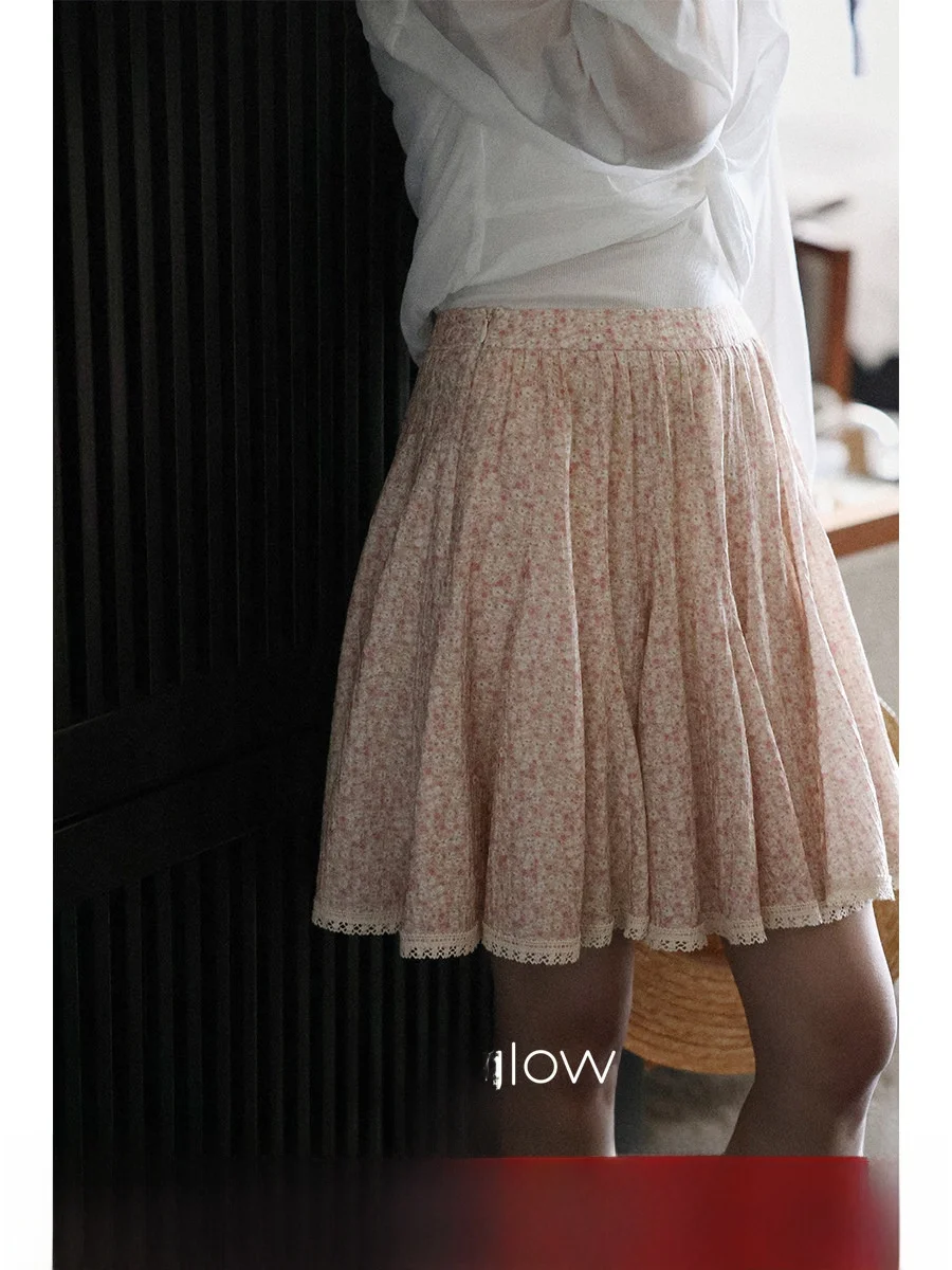 Lalaglow Slimming Lace Trim Floral Print Half-length Skirt Women's Fashionable Commuter Universal Style Midi Skirt
Lalaglow Slimming Lace Trim Floral Print Half-length Skirt Women's Fashionable Commuter Universal Style Midi Skirt
