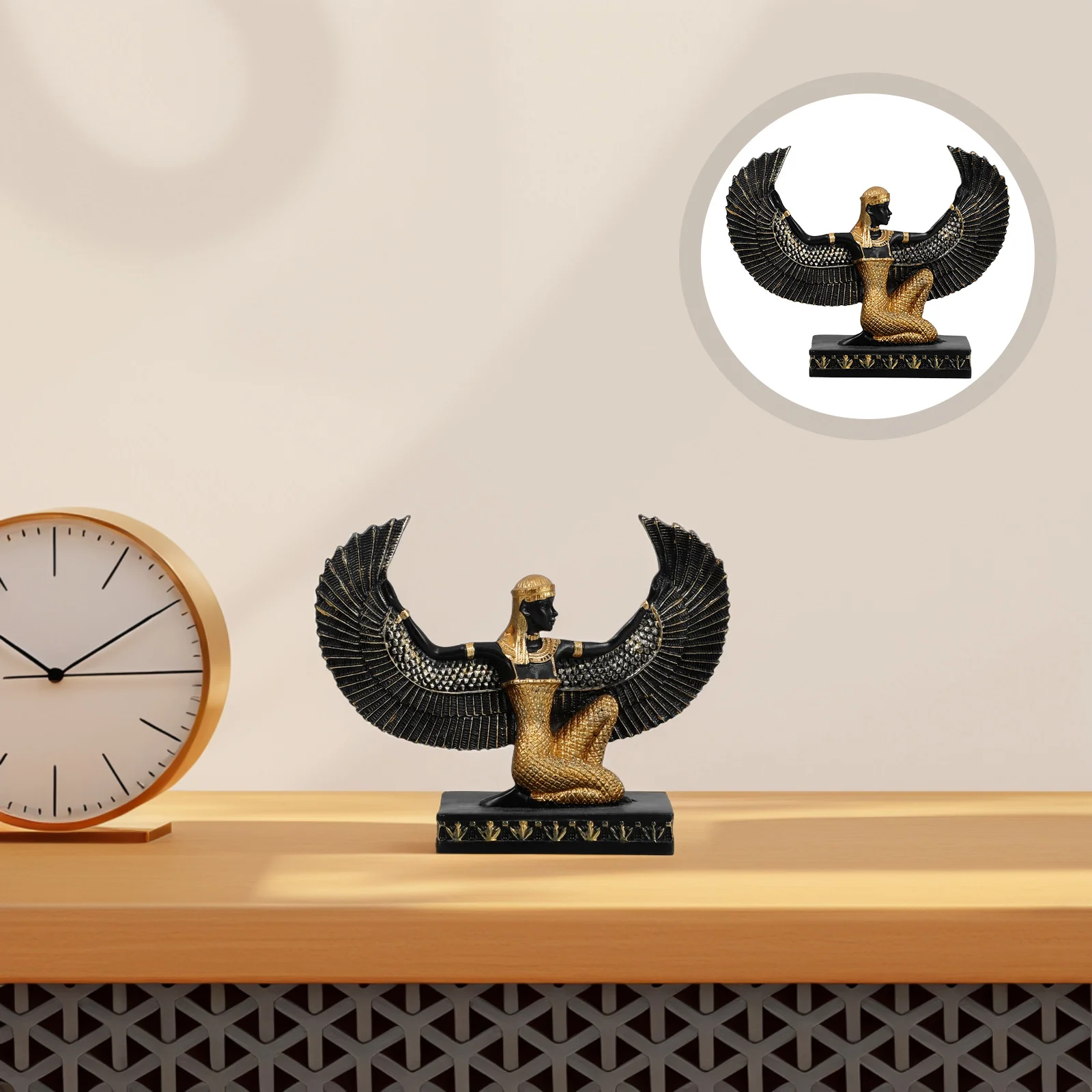 Egyptian Resin Goddess Sculpture Desktop Statue Decorative Home Office Lucky Ornament Sculpture Craft
Egyptian Resin Goddess Sculpture Desktop Statue Decorative Home Office Lucky Ornament Sculpture Craft