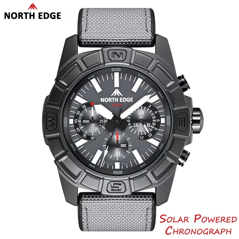 NORTH EDGE 2025 BLAZE Мужские часы Солнечная энергия Корпус из нержавеющей стали 316, кварцевые часы для мужчин Пилот Водонепроницаемый 50 м Секундомер
NORTH EDGE 2025 BLAZE Мужские часы Солнечная энергия Корпус из нержавеющей стали 316, кварцевые часы для мужчин Пилот Водонепроницаемый 50 м Секундомер