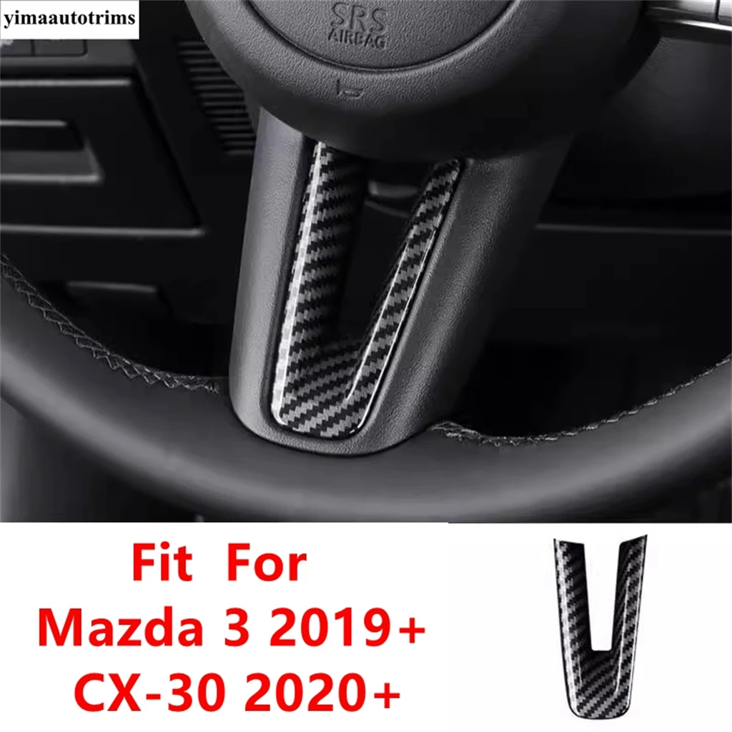 Steering Wheel U Shape Frame Decoration Cover Trim For Mazda 3 2019 - 2024 / CX-30 2020 - 2024 Carbon Fiber Interior Accessories
Steering Wheel U Shape Frame Decoration Cover Trim For Mazda 3 2019 - 2024 / CX-30 2020 - 2024 Carbon Fiber Interior Accessories