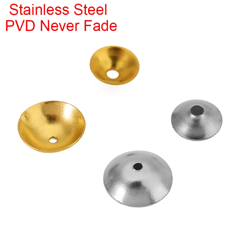 30pcs Never Fade 6mm 8mm Stainless Steel Spacer Beads Caps PVD End Beads Covers for Earring Necklace Findings Jewelry Making
30pcs Never Fade 6mm 8mm Stainless Steel Spacer Beads Caps PVD End Beads Covers for Earring Necklace Findings Jewelry Making