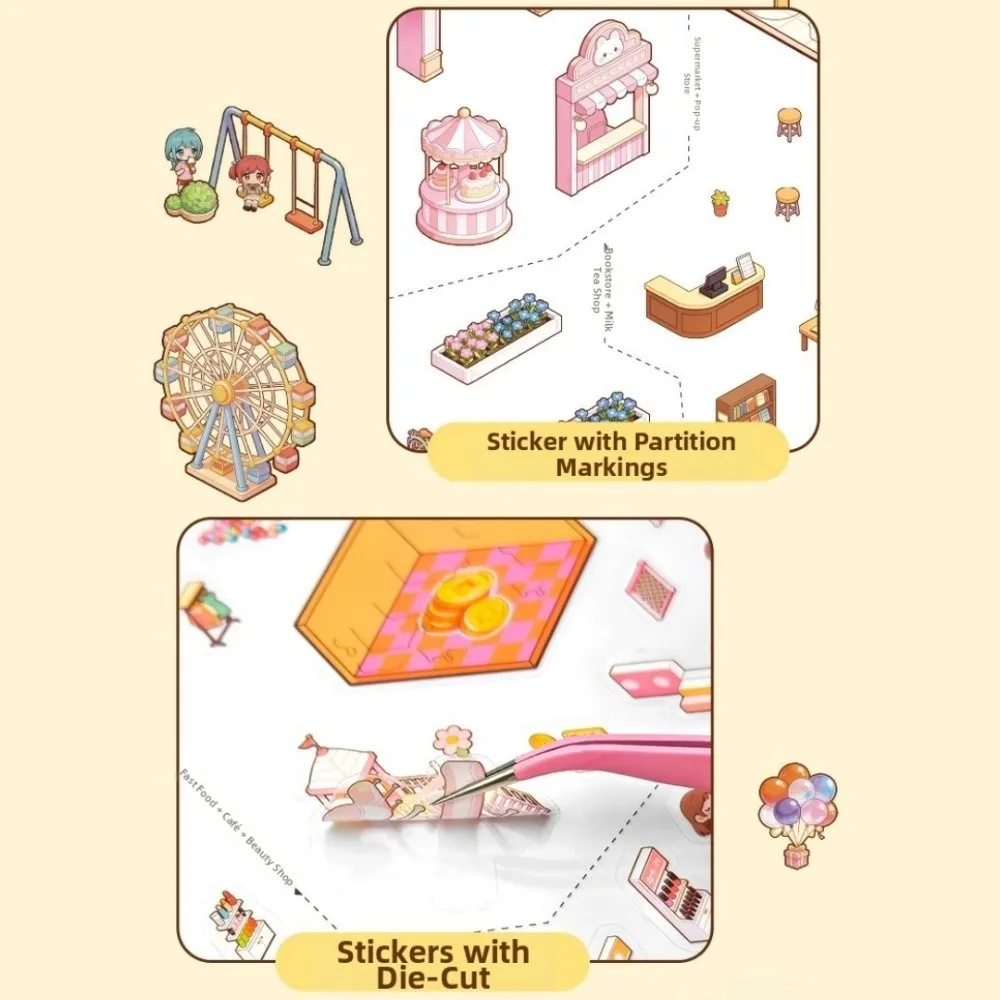 New 8 Themed Miniature Scene Stickers Die Cut Stress-Relief 3D Collage Stickers PET Fun Design Mini Scenary Sticker Hobbies
New 8 Themed Miniature Scene Stickers Die Cut Stress-Relief 3D Collage Stickers PET Fun Design Mini Scenary Sticker Hobbies
