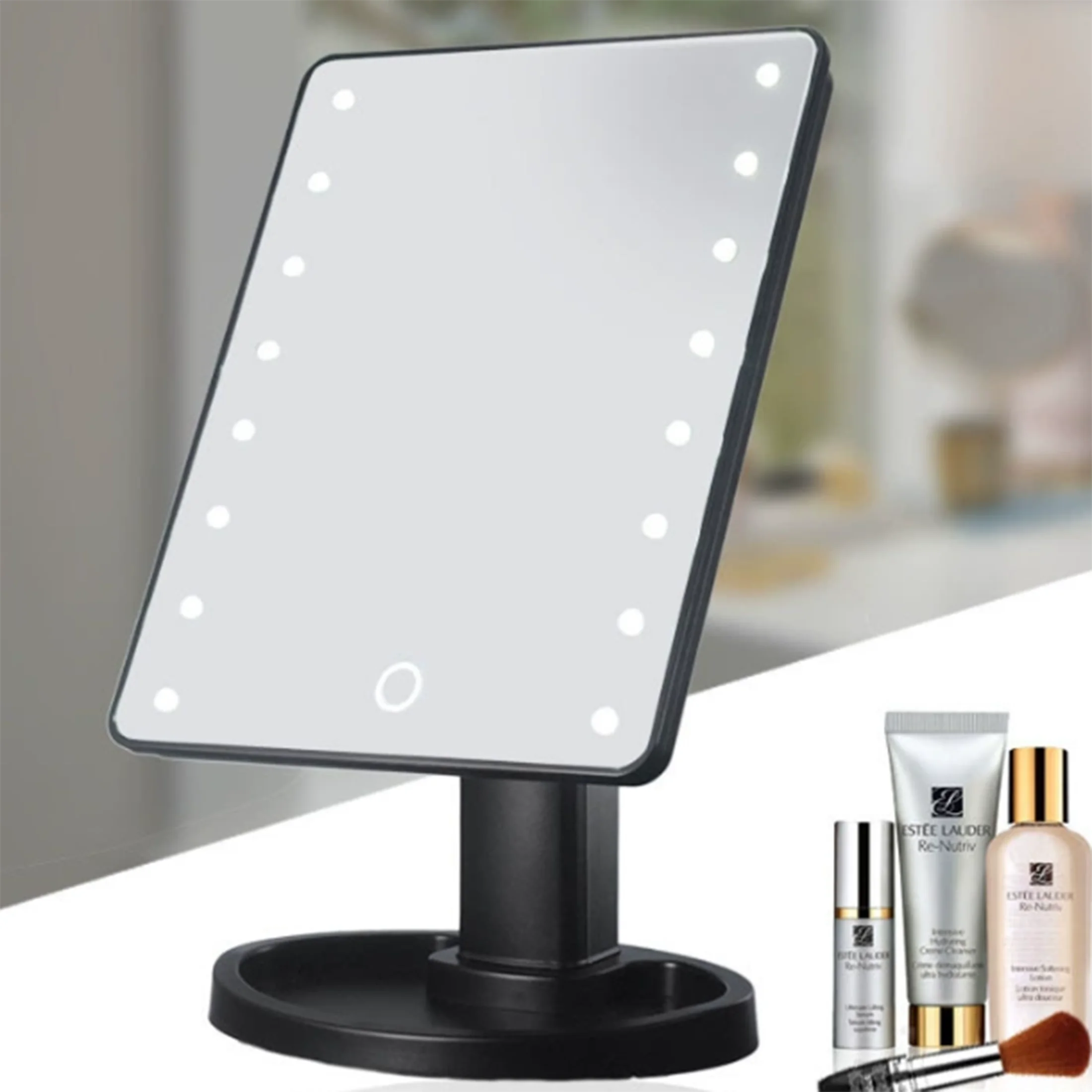 Makeup Mirror light,Dual-use Beauty Mirrorwith Touch Screen Vanity Mirror, Brightness AdjustableCosmetic Light Up
Makeup Mirror light,Dual-use Beauty Mirrorwith Touch Screen Vanity Mirror, Brightness AdjustableCosmetic Light Up