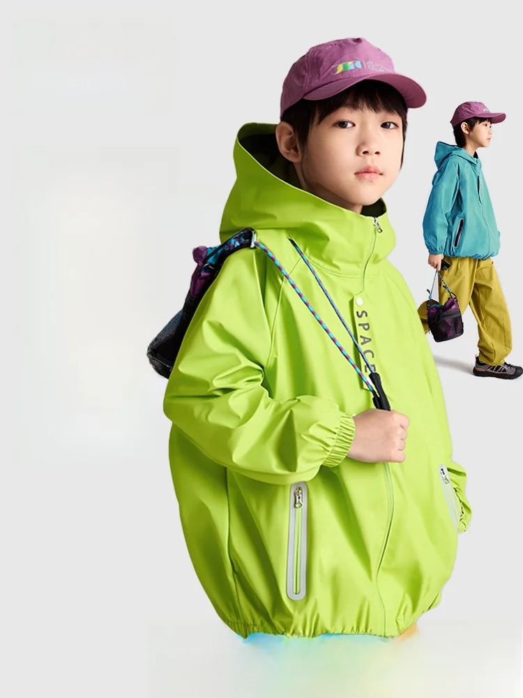 Purrfect Diary Kids Outdoor Jacket Glow in the Dark Waterproof Spring Autumn Unisex Children's Windbreaker Sporty Style
Purrfect Diary Kids Outdoor Jacket Glow in the Dark Waterproof Spring Autumn Unisex Children's Windbreaker Sporty Style