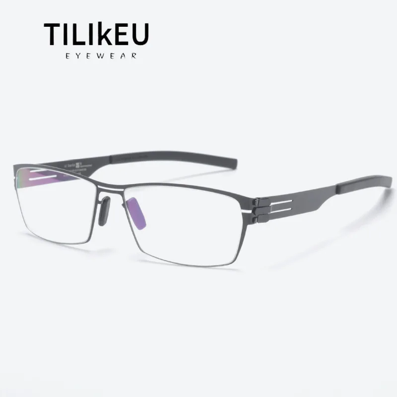 2025 German Brand Designer Glasses Frame Men Ultra Light Stainless Steel Retro Square Screwless Eyeglasses Business Eyewear Male
2025 German Brand Designer Glasses Frame Men Ultra Light Stainless Steel Retro Square Screwless Eyeglasses Business Eyewear Male