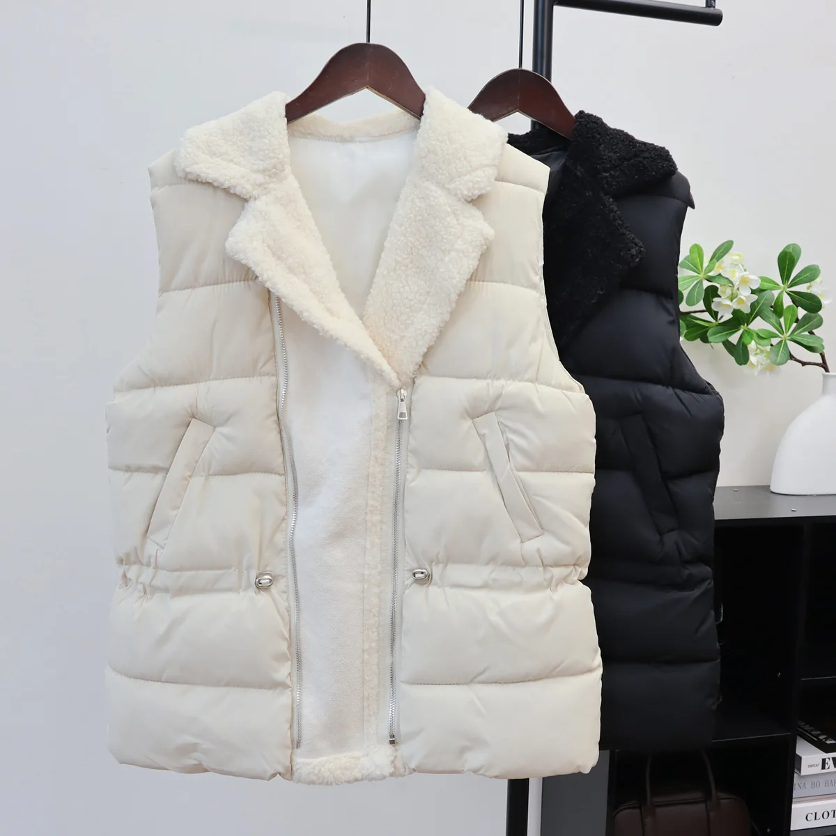 Women Parka Vest Coats Casual Y2k Jacket Sleeveless Turn Down Collar Zipper Drawstring Loose Jackets Office Lady 2025 Winter
Women Parka Vest Coats Casual Y2k Jacket Sleeveless Turn Down Collar Zipper Drawstring Loose Jackets Office Lady 2025 Winter