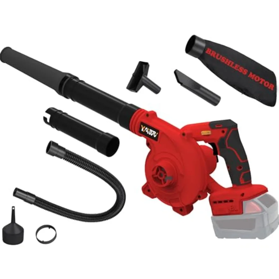 Беспроводная воздуходувка для листьев, совместимая с аккумулятором Milwaukee M18, электрическая воздуходувка для стройплощадок с бесщеточным двигателем, 6 регулируемых скоростей, до 180 миль/ч, 2 шт.
Беспроводная воздуходувка для листьев, совместимая с аккумулятором Milwaukee M18, электрическая воздуходувка для стройплощадок с бесщеточным двигателем, 6 регулируемых скоростей, до 180 миль/ч, 2 шт.