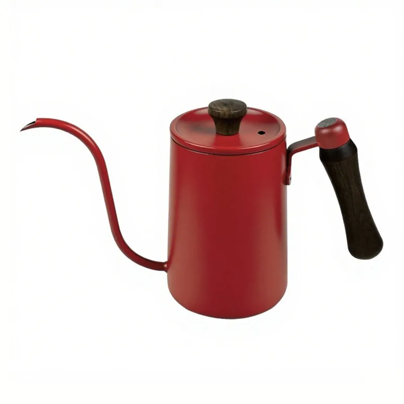 600ml Hand Drip Coffee Kettle, Stainless Steel Fine Spout Pour Over Pot with Ergonomic Wooden Handle
600ml Hand Drip Coffee Kettle, Stainless Steel Fine Spout Pour Over Pot with Ergonomic Wooden Handle