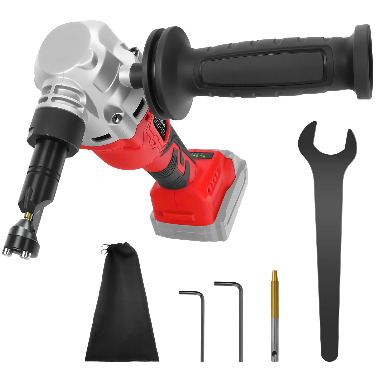 Cordless Metal Nibbler 30000RPM Brushless Electric Sheet Metal Cutter 3 Speed Steel Aluminum Cutting for Milwaukee 18V Battery
Cordless Metal Nibbler 30000RPM Brushless Electric Sheet Metal Cutter 3 Speed Steel Aluminum Cutting for Milwaukee 18V Battery
