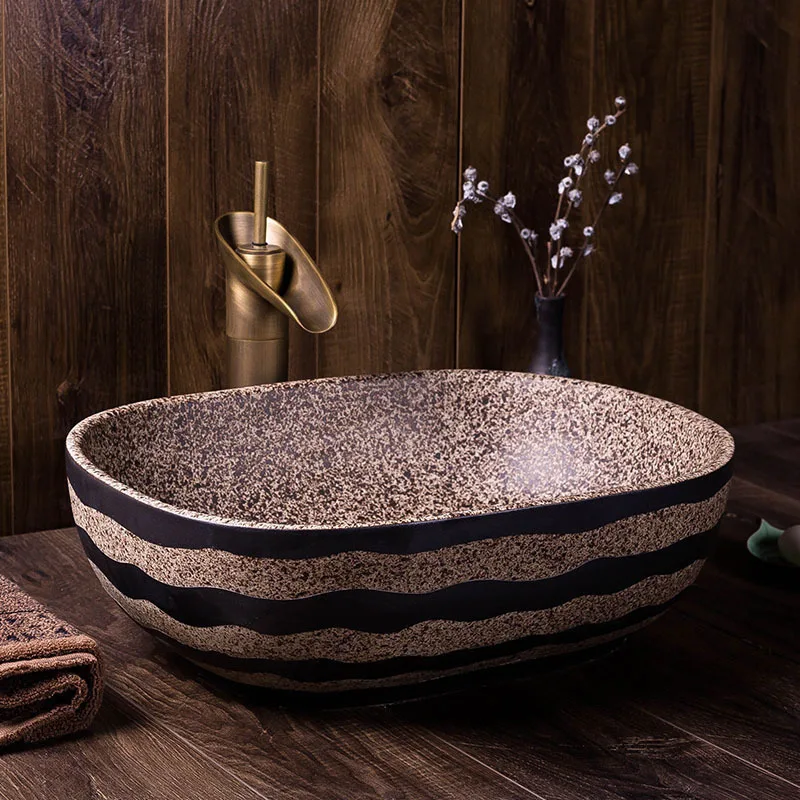 Basin Washbasin Oval Basin Chinese Style Antique Minimalism Household hotel Artistic Toilet ceramic wash basin bathroom sink
Basin Washbasin Oval Basin Chinese Style Antique Minimalism Household hotel Artistic Toilet ceramic wash basin bathroom sink