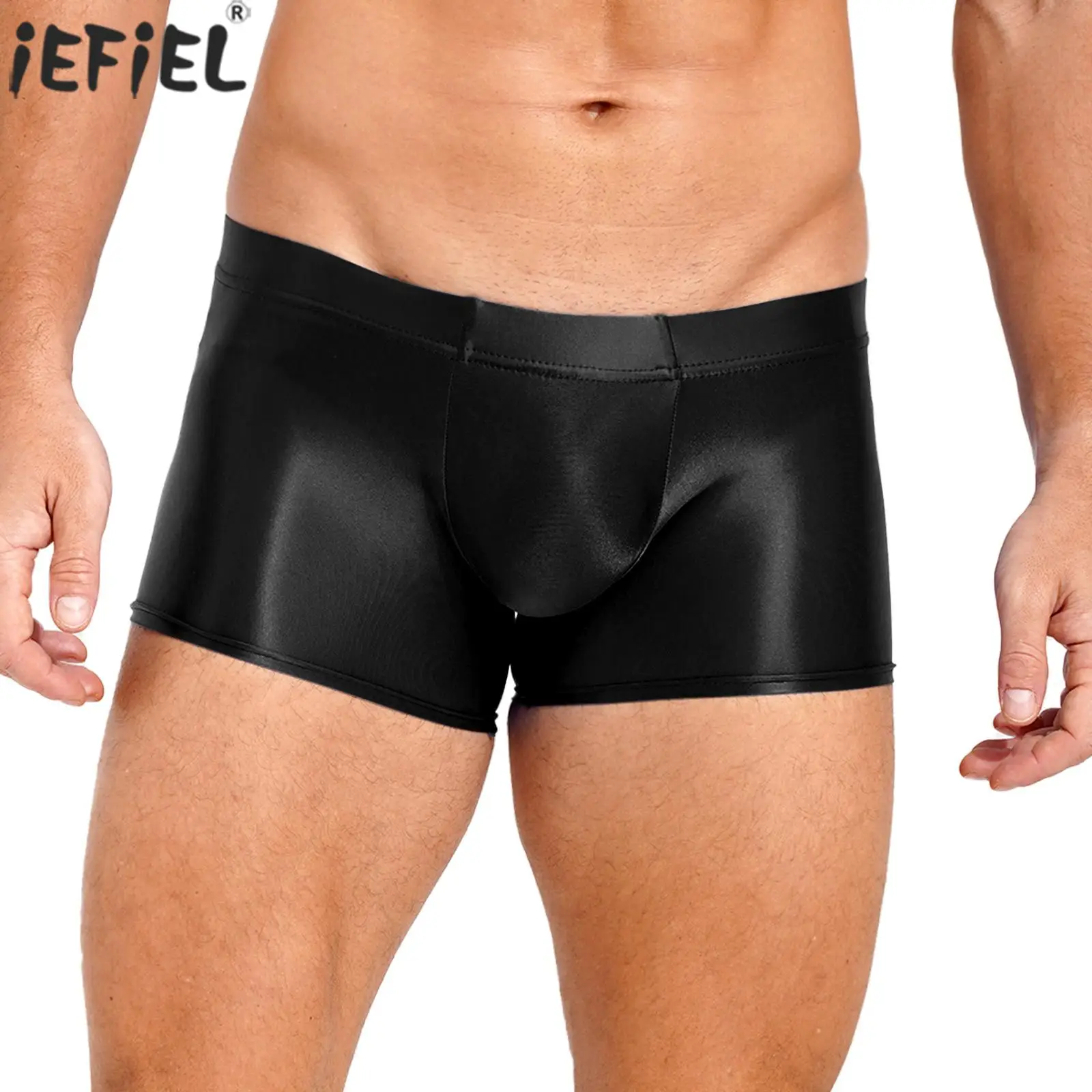 Men High Quality Glossy Low Rise Boxer Briefs Underwear Solid Color High Elastic Waist Swimming Trunks for Casual Daily Panties
Men High Quality Glossy Low Rise Boxer Briefs Underwear Solid Color High Elastic Waist Swimming Trunks for Casual Daily Panties