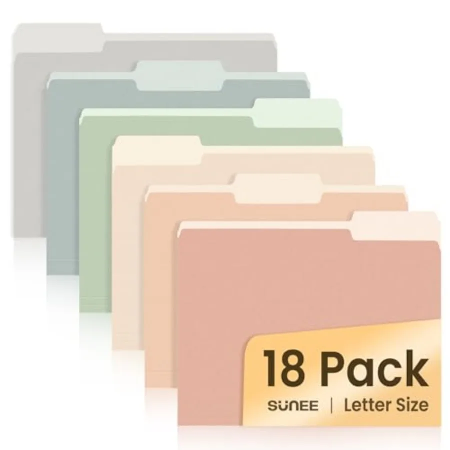 File Folders, 18 Pack Manilla Folders 8.5 x 11, Colo Folder Office Organization Home School Folders for Documents Files Paper,
File Folders, 18 Pack Manilla Folders 8.5 x 11, Colo Folder Office Organization Home School Folders for Documents Files Paper,