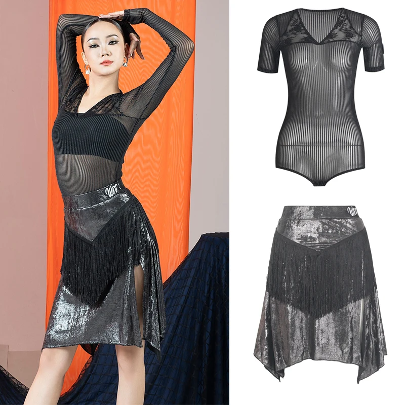 Adults Latin Dance Competition Costumes Ladies Chacha Samba Latin Dance Clothing Women Mesh Latin Top Tassels Skirt SL13786
Adults Latin Dance Competition Costumes Ladies Chacha Samba Latin Dance Clothing Women Mesh Latin Top Tassels Skirt SL13786